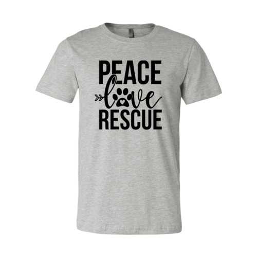 Peace, Love and Rescue Paw Tee