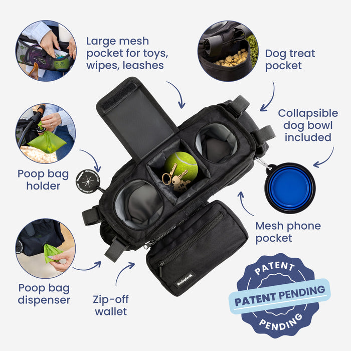 Pet Stroller Organizer for Treats, Bags & Drinks