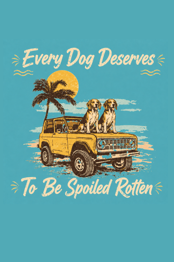Pigment-Dyed Dog Beach Adventure Tee – Spoiled Rotten