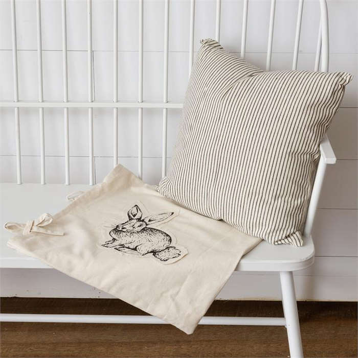 Pillow w/ Slip- Rabbit Slip With Ties
