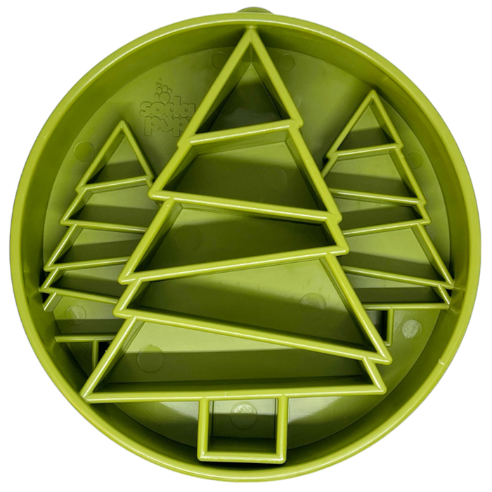 Pine-Tree Meal Bowl with Deep Compartments