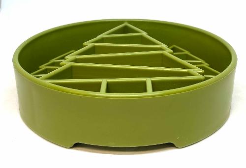 Pine-Tree Meal Bowl with Deep Compartments
