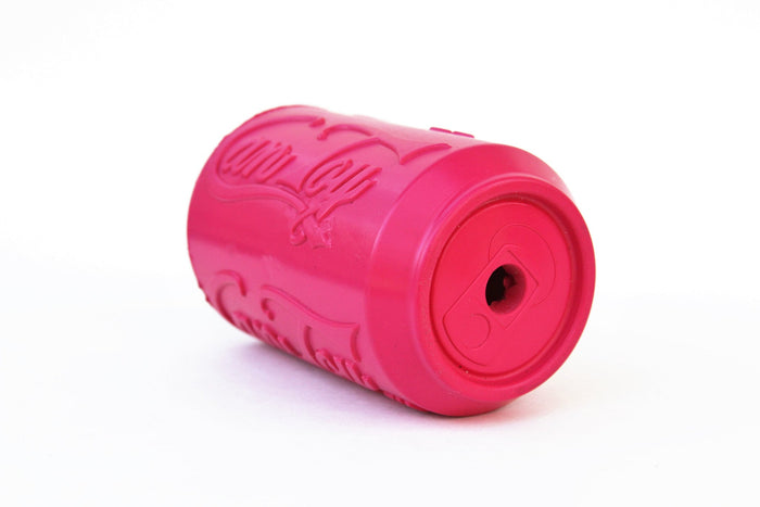 Pink Puppy Can Rubber Treat Toy