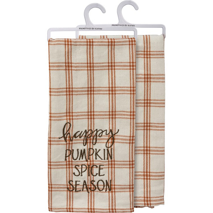 Plaid Pumpkin Spice- Kitchen Towel