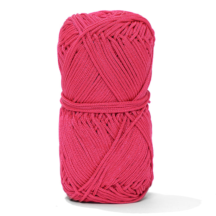 Poly 1mm Braided Cord - Berry Red Color