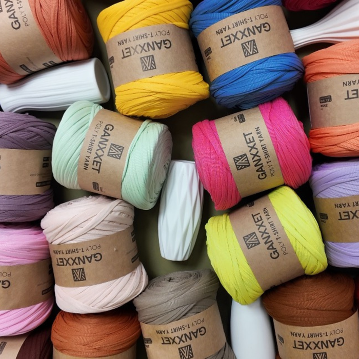 Poly T-Shirt Yarn Chestnut Color
