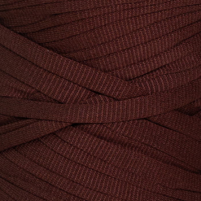 Poly T-Shirt Yarn Dark Chocolate Color