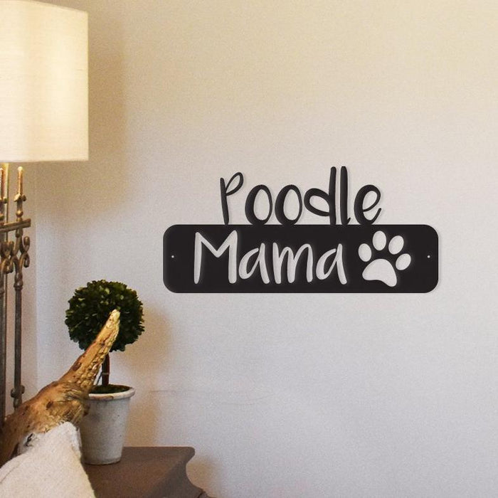 Poodle Metal Wall Art — Mama Design