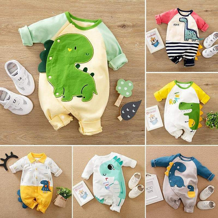 Premium Baby Boy Dinosaur Pattern Jumpsuit (5 Designs)