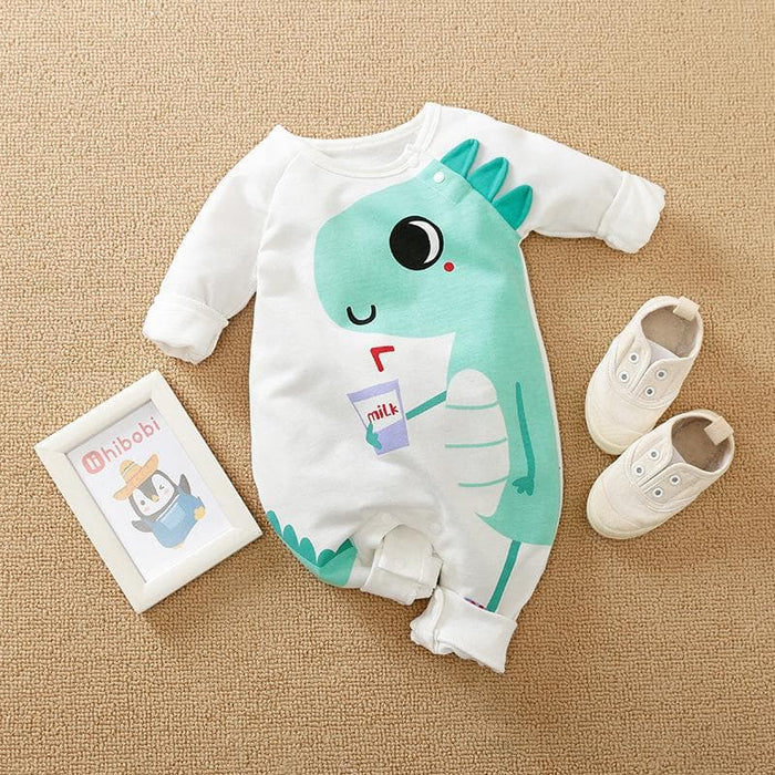 Premium Baby Boy Dinosaur Pattern Jumpsuit (5 Designs)