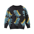 Premium Toddler Boy Dinosaur Print Sweater