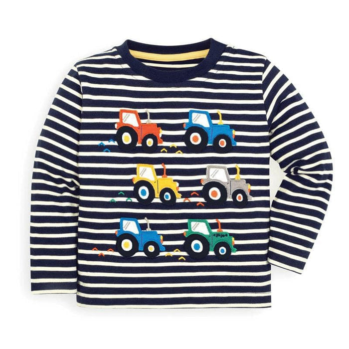 Premium Toddler Boy Little Truck Pattern Fashion Top