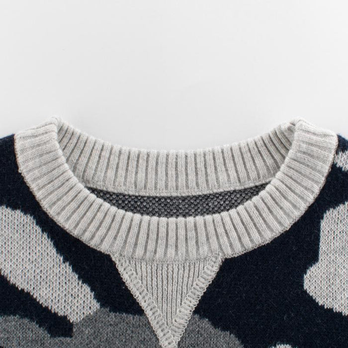 Toddler Boys Camouflage Sweater - Kidsyard Greenland