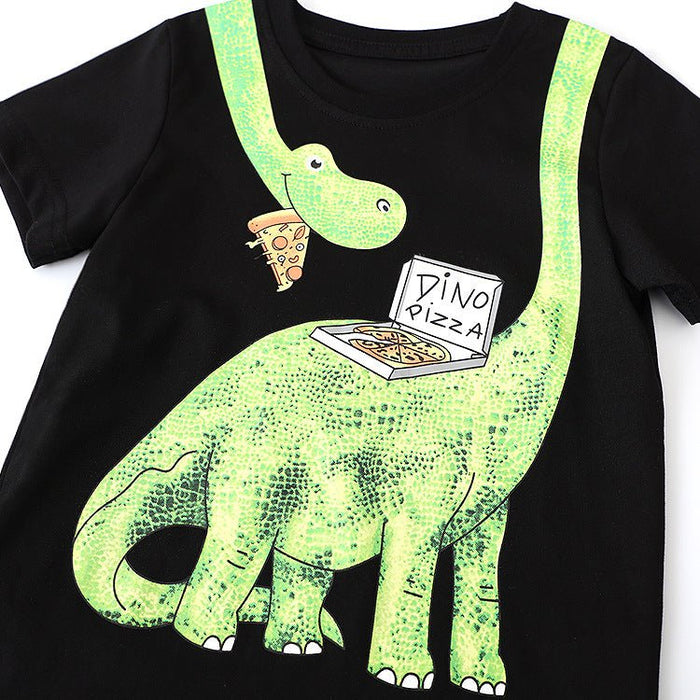 Premium Toddler/Kid Boys Casual Dinosaur Print Set