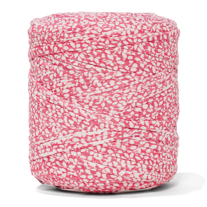 Printed Recycled T-Shirt Fabric Yarn - Rose Dune