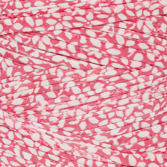 Printed Recycled T-Shirt Fabric Yarn - Rose Dune