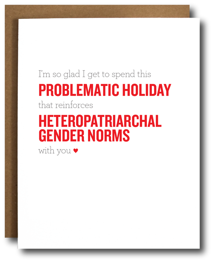 "Problematic Holiday" Funny Valentine's Day Card