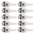 Probrico Hall and Closet Door Handles Satin Nickel Finish Passage Door Lock Levers 10 packs - Probrico