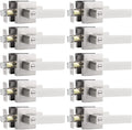 Probrico Privacy Bedroom and Bathroom Door Handles Satin Nickel Finish Door Levers 10 Packs - Probrico
