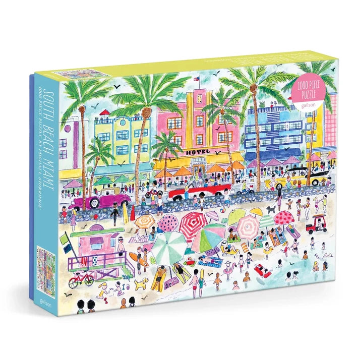 Puzzle - Michael Storrings South Beach Miami - 1000 Piece - Findlay Rowe Designs