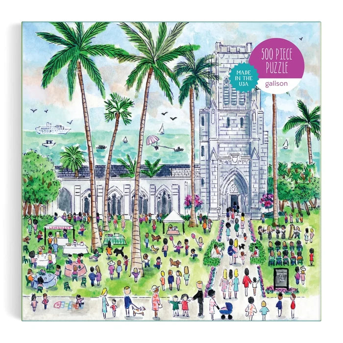 Puzzle - Michael Storrings Sunday in Palm Beach Bethesda by the Sea - 500 Piece - Findlay Rowe Designs