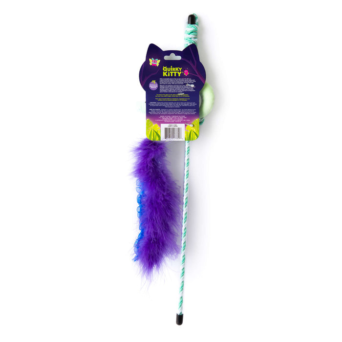 The Quirky Kitty Firefly Wand is a glowing cat toy featuring catnip, silvervine, and a playful design—ideal for hours of interactive feline fun!.