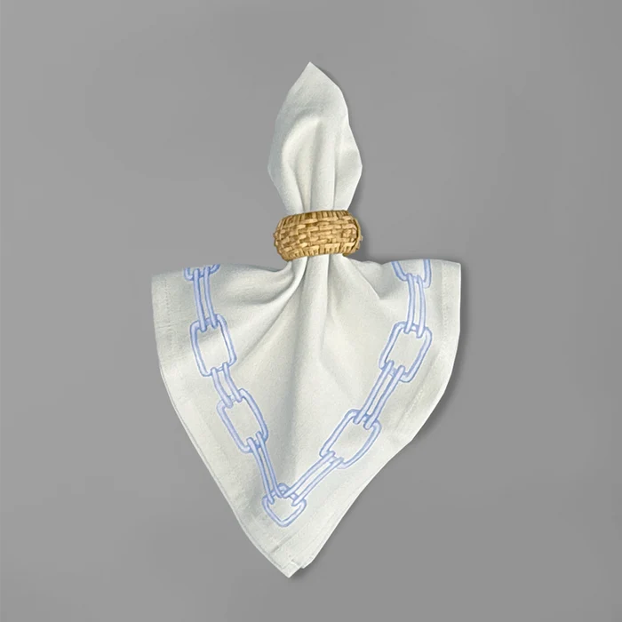Ramsay Gourd Home - Cloth Napkins - Links Aquamarine - Findlay Rowe Designs