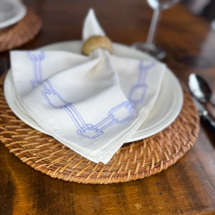 Ramsay Gourd Home - Cloth Napkins - Links Aquamarine - Findlay Rowe Designs