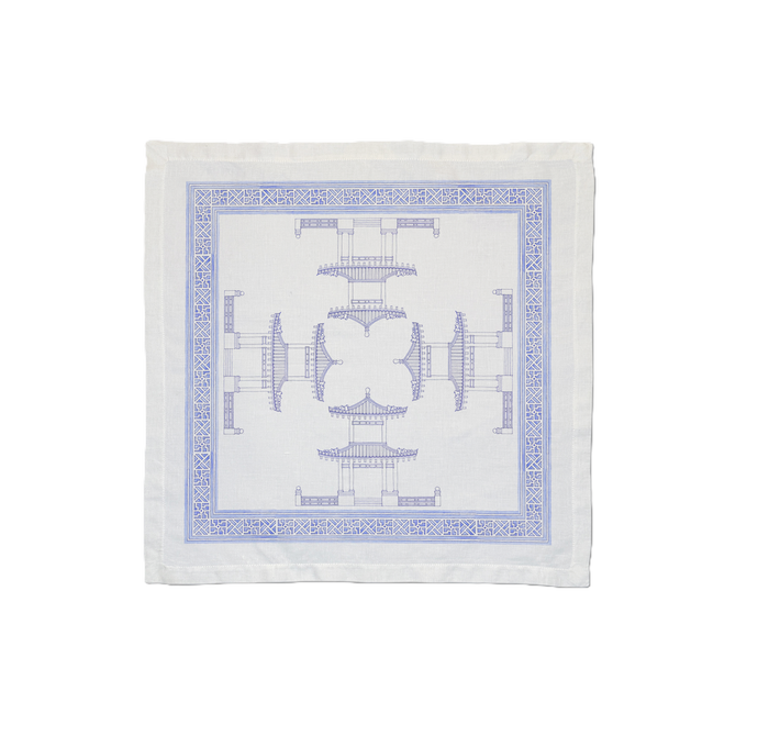 Ramsay Gourd Home - Cloth Napkins - Pagoda Indigo - Findlay Rowe Designs