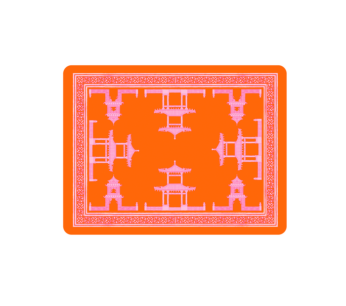 Ramsay Gourd Home - Placemats - Pagoda Orange - Findlay Rowe Designs