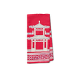 Ramsay Gourd Home - Tea Towel - Pagoda - Crimson - Findlay Rowe Designs
