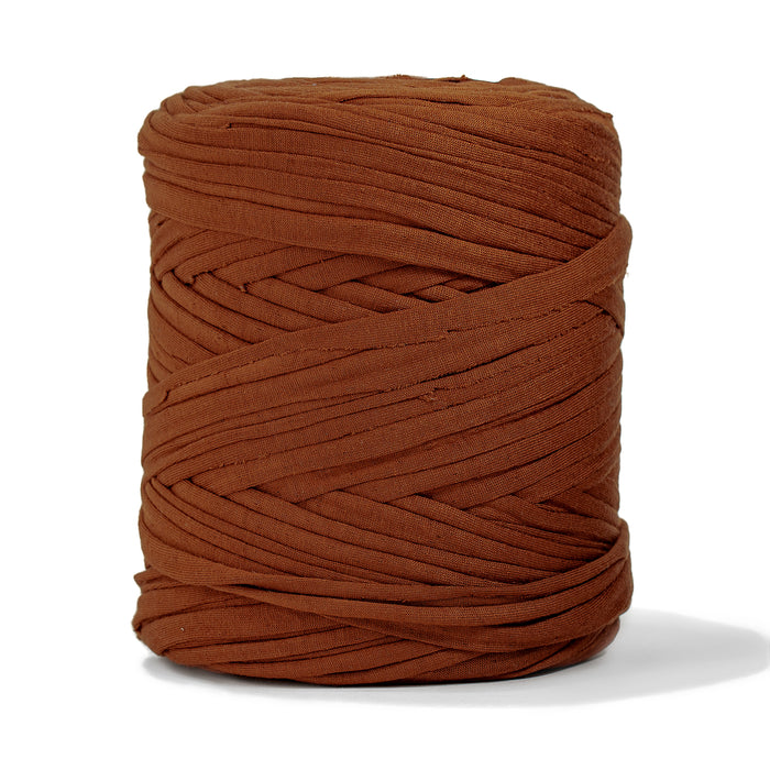 Recycled T-Shirt Fabric Yarn - Cinnamon Color