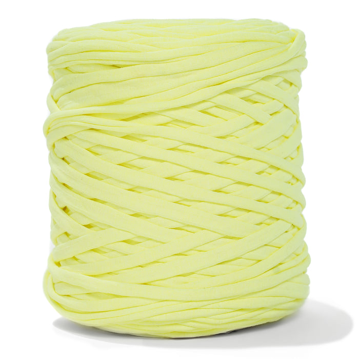 Recycled T-Shirt Fabric Yarn - Neon Yellow Color