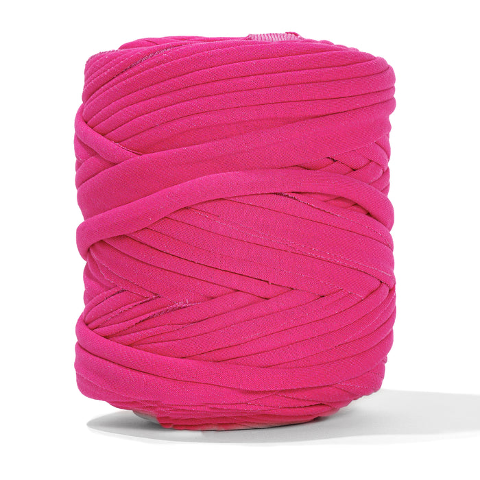 Recycled T-Shirt Fabric Yarn - Raspberry Color