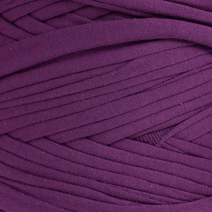 Recycled T-Shirt Fabric Yarn - Royal Purple Color