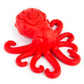 Red Octopus Treat Toy with a One-Inch Opening