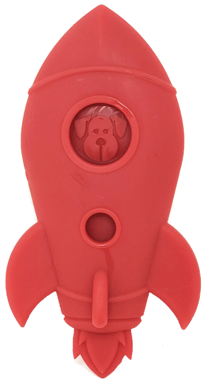 Red Rocket Ship Nylon Dog Chew
