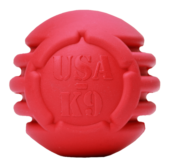 Red Stars-and-Stripes Ball for Treat & Fetch Play