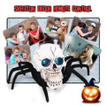 Remote Control Halloween Skeleton Spider with Glowing LED Eyes