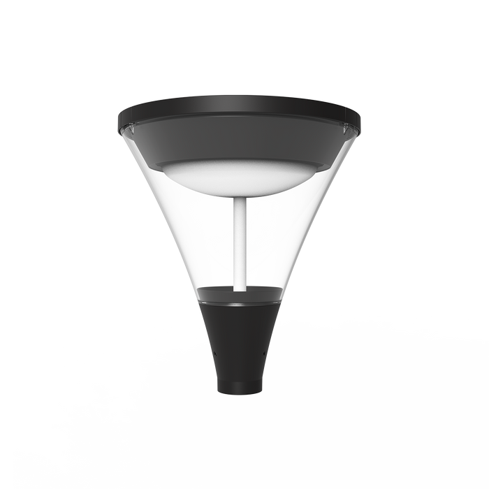 Halo - Urban Post TOP Fixture - Selectable Wattage 18/30/45/60W - Selectable CCT 3000/4000/5000K - 120-347V — Finish: Black