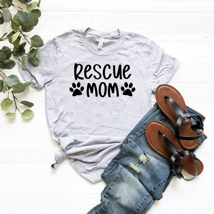 Rescue Mom Paired-Paw Tee