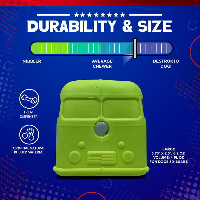 Retro Surf Van Rubber Treat Toy