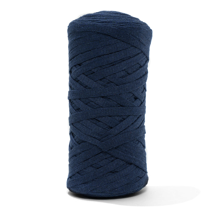 Ribbon Tape Yarn - Navy Blue Color