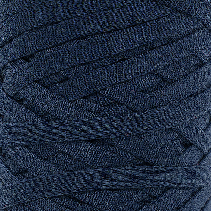 Ribbon Tape Yarn - Navy Blue Color