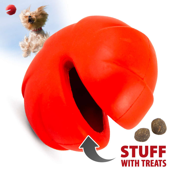 Ridged Millipede Treat Toy with a Filling Slit