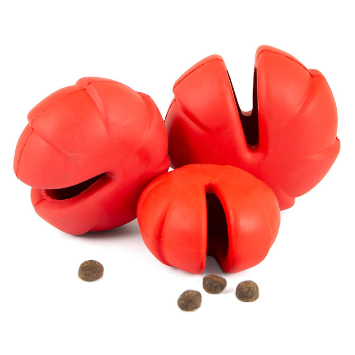 Ridged Millipede Treat Toy with a Filling Slit