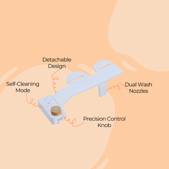 Rinse & Rearpeat Non-Electric Bidet Attachment