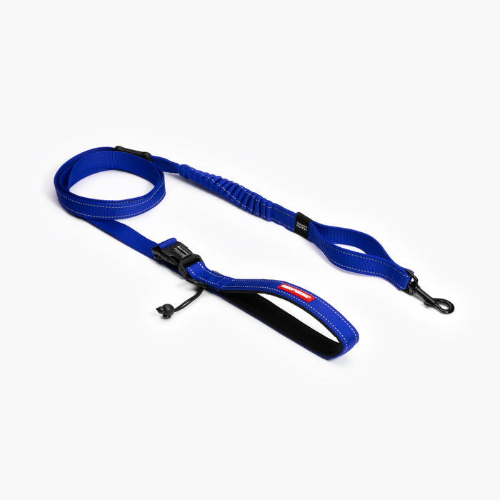 EzyDog Road Runner Leash in blue – hands-free 210cm dog leash with shock absorption
