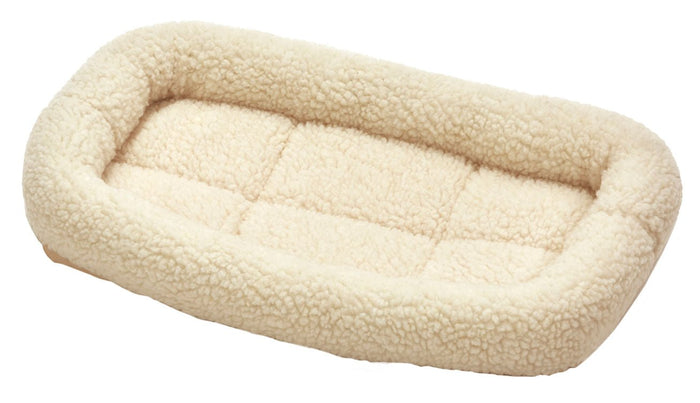 Rollable Fleece Crate Bed with Bolstered Edges