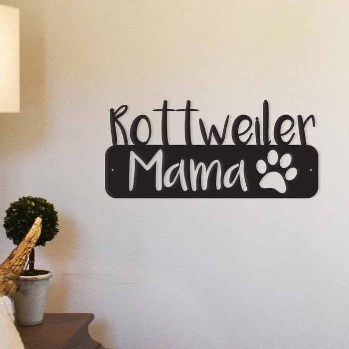 Rottweiler Metal Wall Art — Mama Design